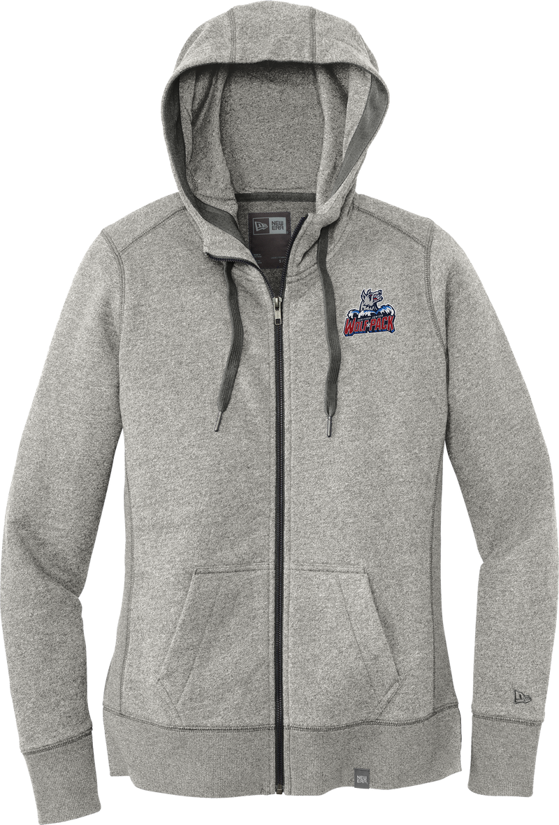 Hartford Jr. Wolfpack New Era Ladies French Terry Full-Zip Hoodie