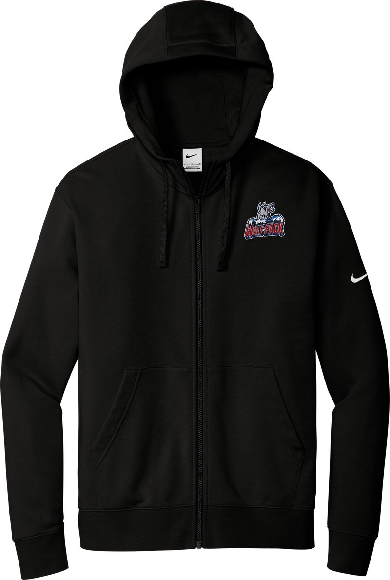 Hartford Jr. Wolfpack Nike Club Fleece Sleeve Swoosh Full-Zip Hoodie