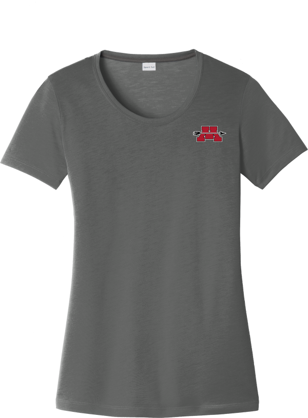 Mercer Arrows Ladies PosiCharge Competitor Cotton Touch Scoop Neck Tee