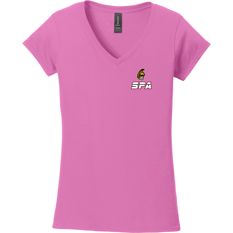 Seacoast Spartans Softstyle Ladies Fit V-Neck T-Shirt