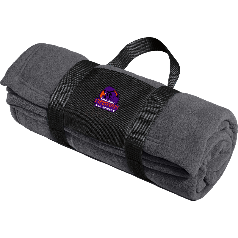 Chicago Phantoms Fleece Blanket with Carrying Strap