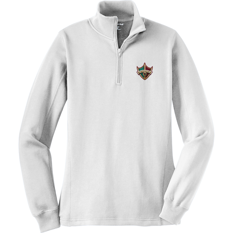 Delaware Ducks Ladies 1/4-Zip Sweatshirt