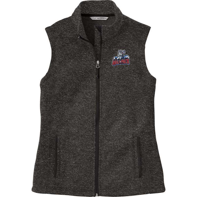 Hartford Jr. Wolfpack Ladies Sweater Fleece Vest