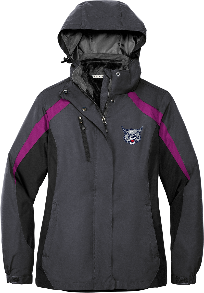 CT Bobcats Ladies Colorblock 3-in-1 Jacket