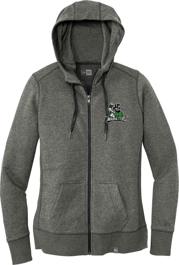 Atlanta Madhatters New Era Ladies French Terry Full-Zip Hoodie