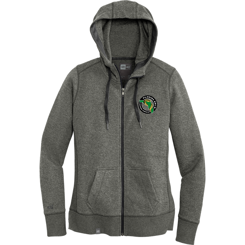 Florida Eels New Era Ladies French Terry Full-Zip Hoodie