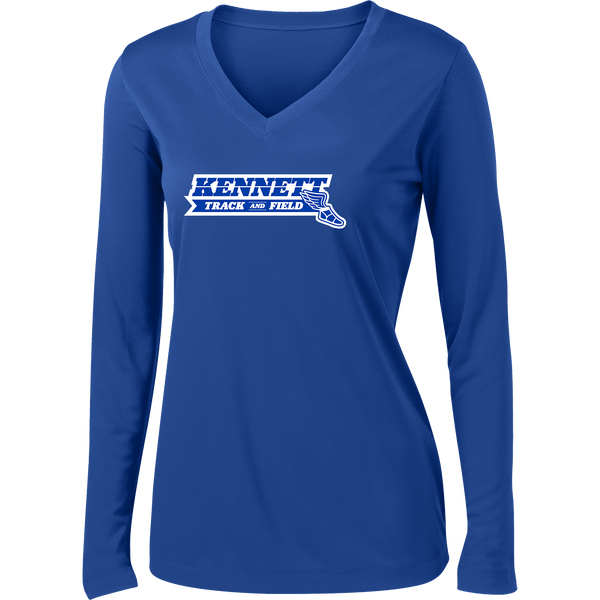 Kennett Ladies Long Sleeve PosiCharge Competitor V-Neck Tee