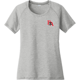 Benet Hockey Ladies PosiCharge Tri-Blend Wicking Scoop Neck Raglan Tee