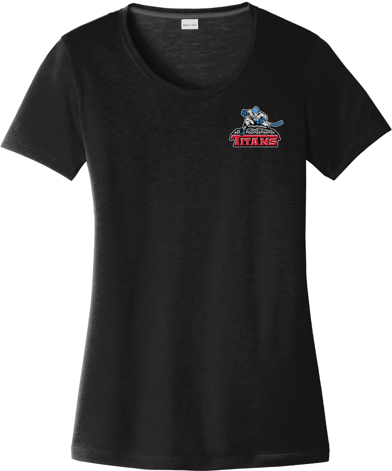 NJ Titans Ladies PosiCharge Competitor Cotton Touch Scoop Neck Tee