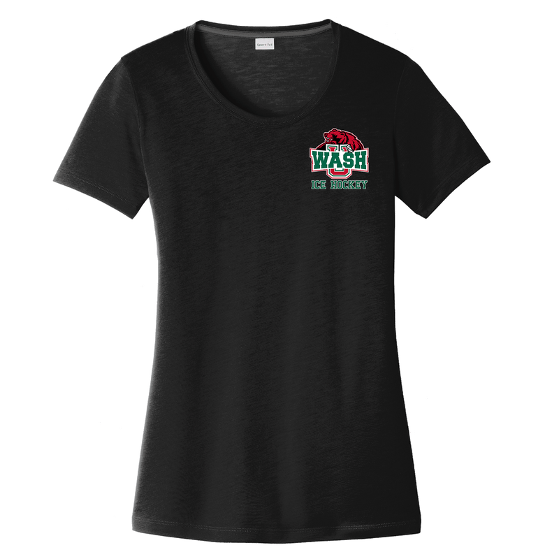 Wash U Ladies PosiCharge Competitor Cotton Touch Scoop Neck Tee