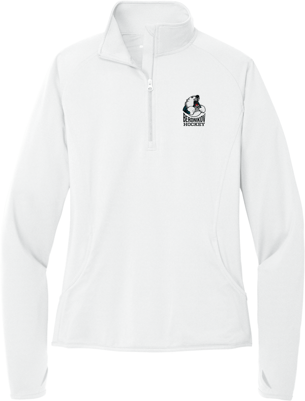 Berdnikov Bears Ladies Sport-Wick Stretch 1/4-Zip Pullover