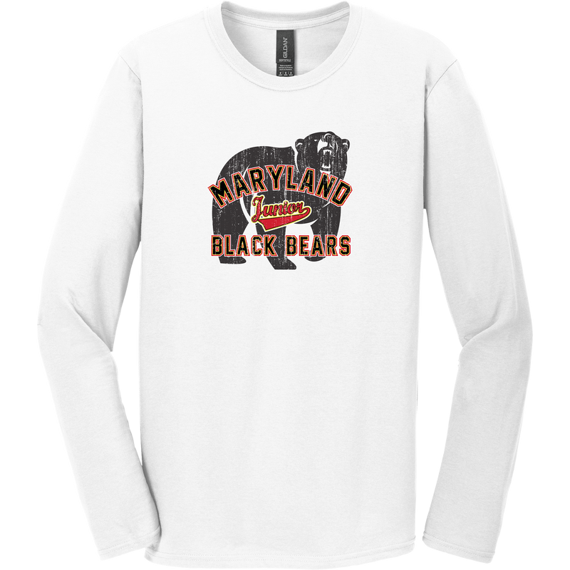 MD Jr. Black Bears Softstyle Long Sleeve T-Shirt