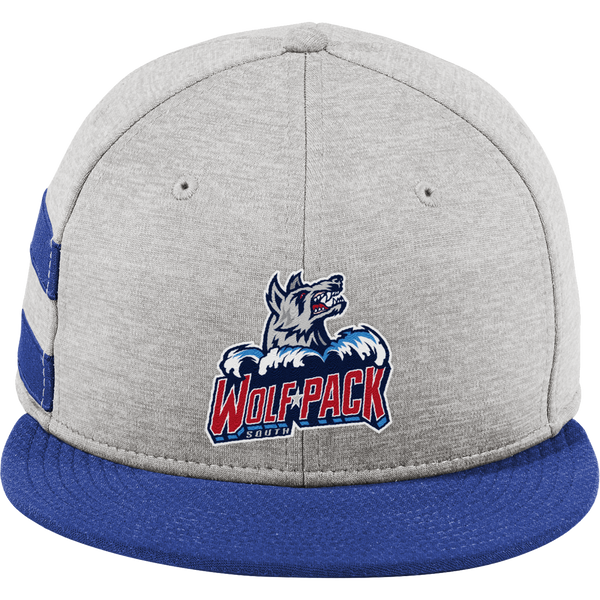 CT Wolfpack South New Era Shadow Heather Striped Flat Bill Snapback Cap