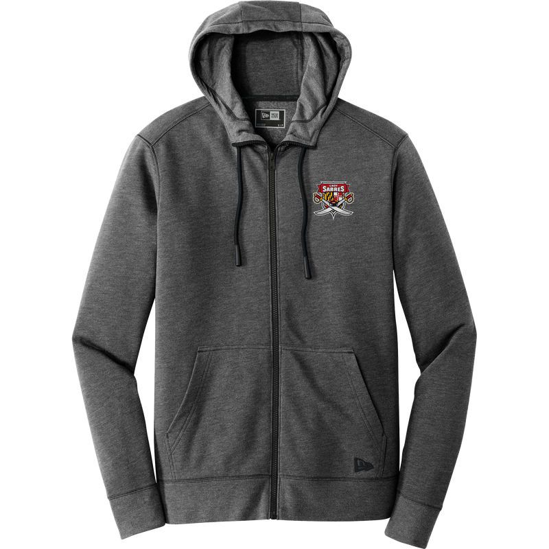 SOMD Lady Sabres New Era Tri-Blend Fleece Full-Zip Hoodie