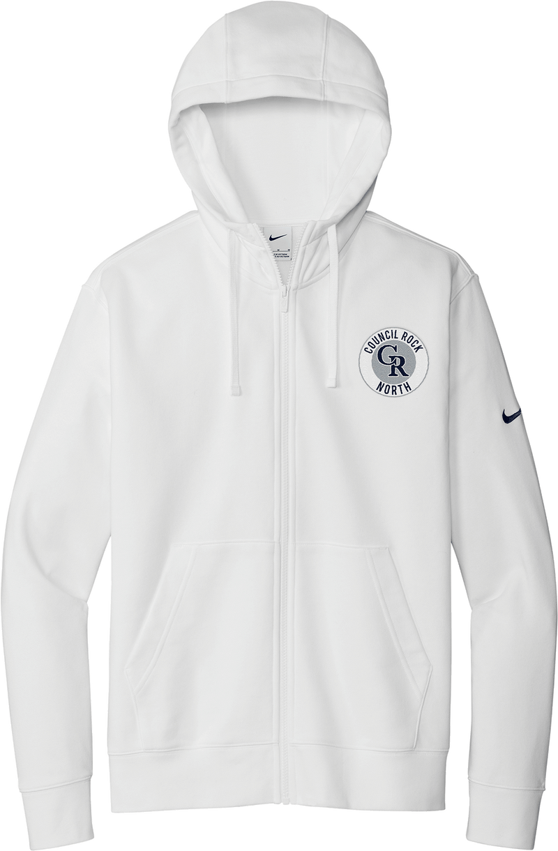 Council Rock North Nike Club Fleece Sleeve Swoosh Full-Zip Hoodie