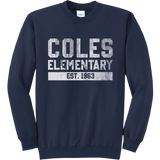 Coles Elementary Core Fleece Crewneck Sweatshirt