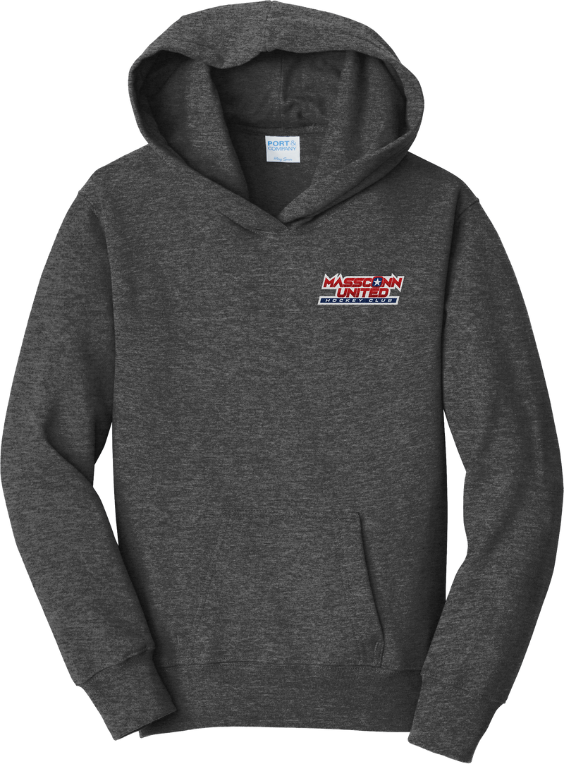 Mass Conn United Youth Fan Favorite Fleece Pullover Hooded Sweatshirt