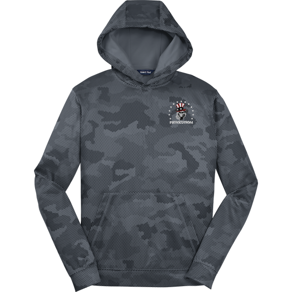 Phila Revolution Youth Sport-Wick CamoHex Fleece Hooded Pullover