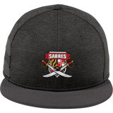 SOMD Sabres New Era Shadow Heather Striped Flat Bill Snapback Cap