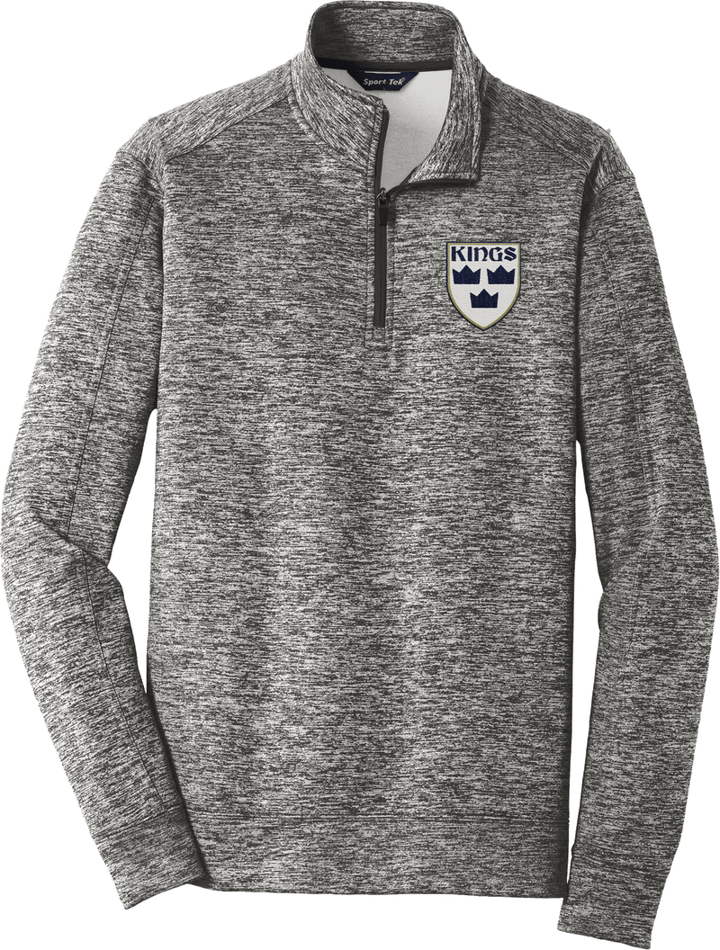 North Jersey Kings PosiCharge Electric Heather Fleece 1/4-Zip Pullover