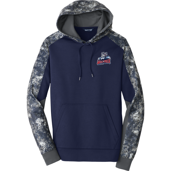 CT Wolfpack South Sport-Wick Mineral Freeze Fleece Colorblock Hooded Pullover