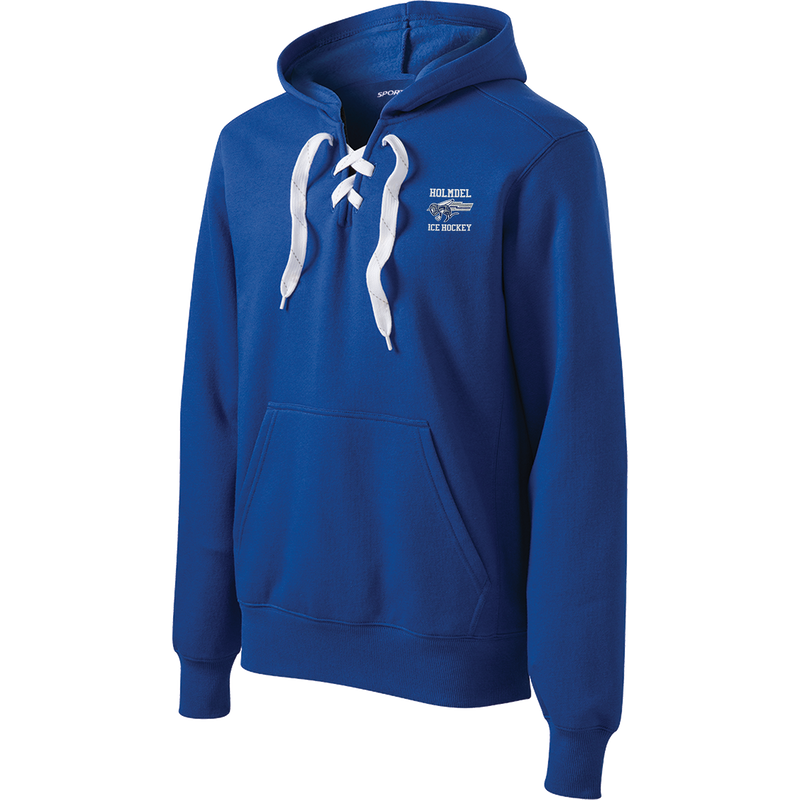 Holmdel Hockey Lace Up Pullover Hooded Sweatshirt