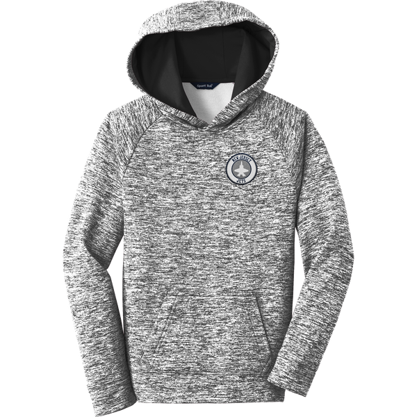 NJ Jets Youth PosiCharge Electric Heather Fleece Hooded Pullover