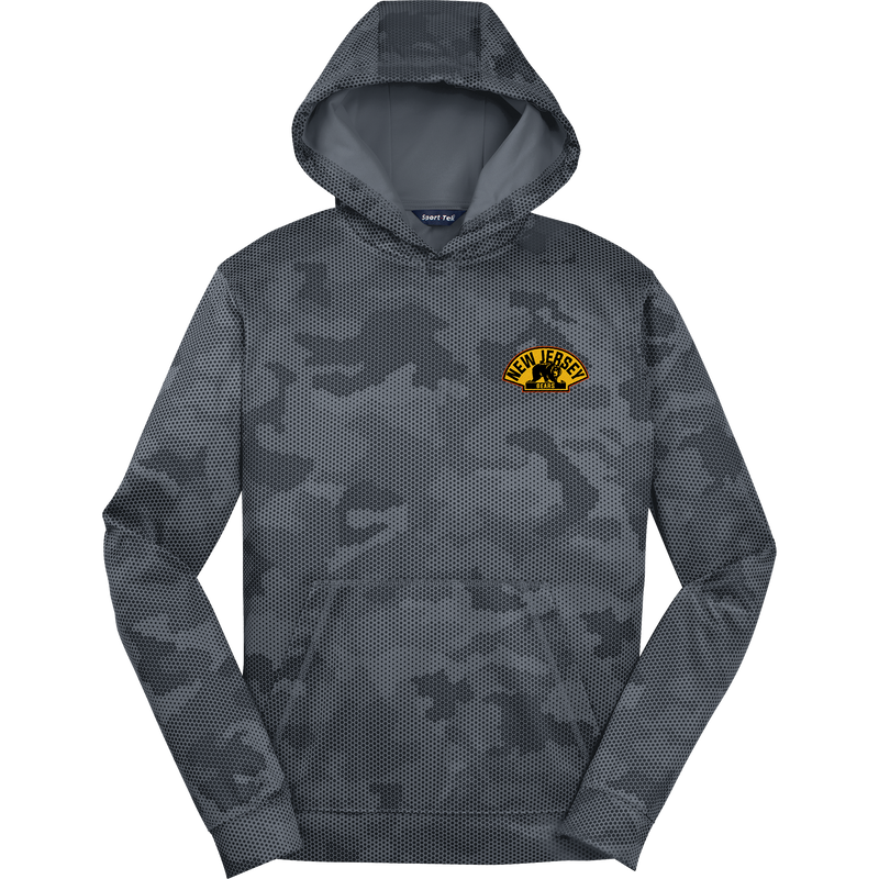 NJ Bears Youth Sport-Wick CamoHex Fleece Hooded Pullover