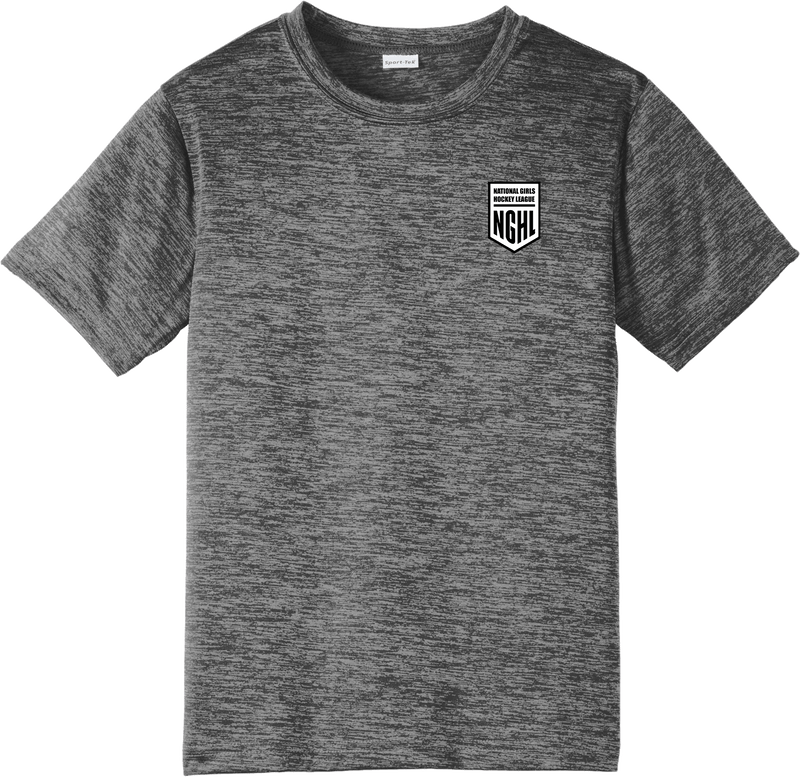 NGHL Youth PosiCharge Electric Heather Tee