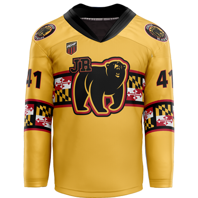 MD Lady Jr. Black Bears Adult Goalie Sublimated Jersey