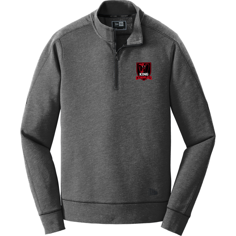 King Cobras New Era Tri-Blend Fleece 1/4-Zip Pullover